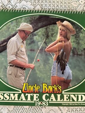 RARE Vintage 1983 Bass Pro Shops Calendar X Rated